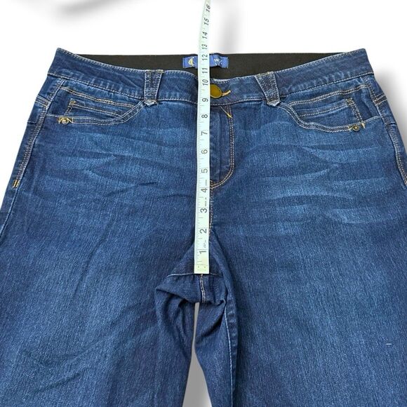 Democracy “Ab"solution Booty Lift Straight Leg Indigo Jeans Women’s Size 14 - Picture 5 of 15